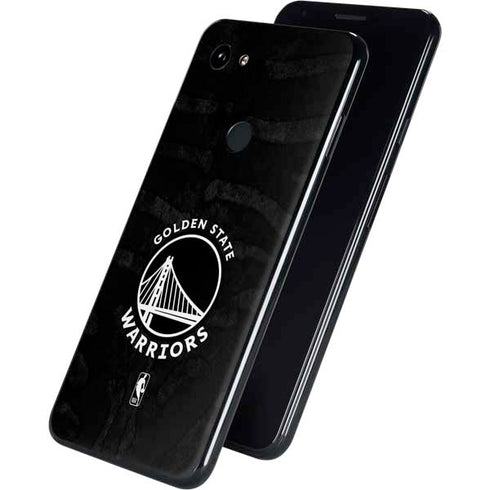 NBA Golden State Warriors Black Animal Print Google Pixel 3a Skin